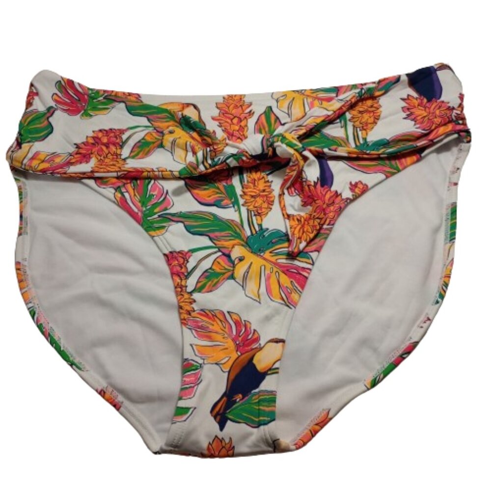 Mynah High Rise Tropical Toucan Bikini Bottoms Size 16W NWOT